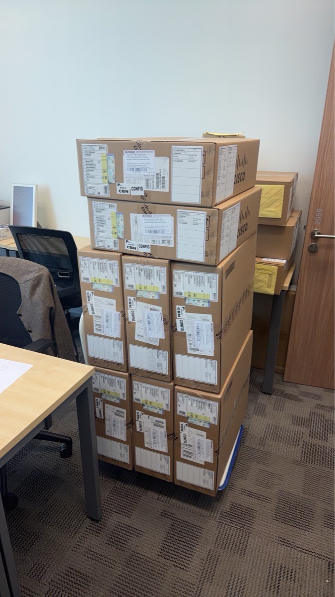 งานส่งมอบอุปกรณ์ Cisco โครงการลูกค้าองค์กร